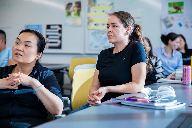 ESL Student listening