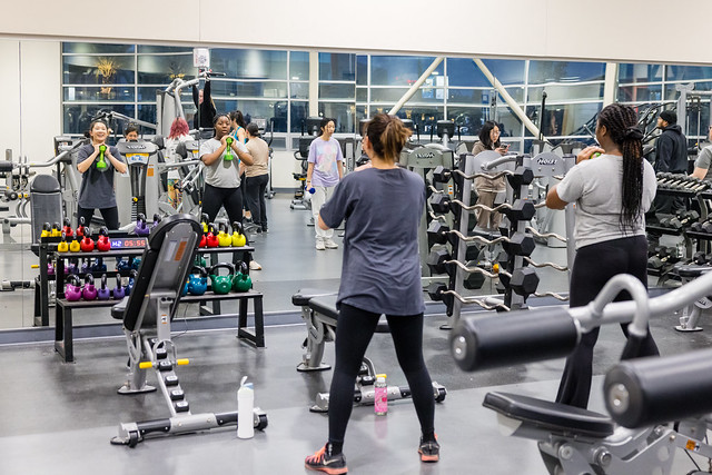 women exercising