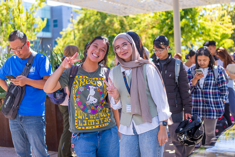 Students outside