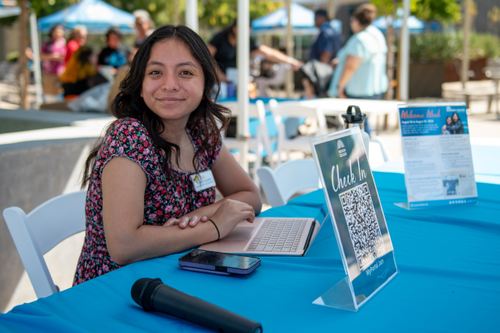 Mission College student smiling