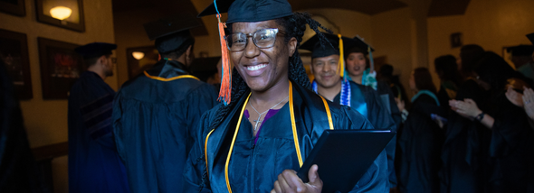 Smiling graduate