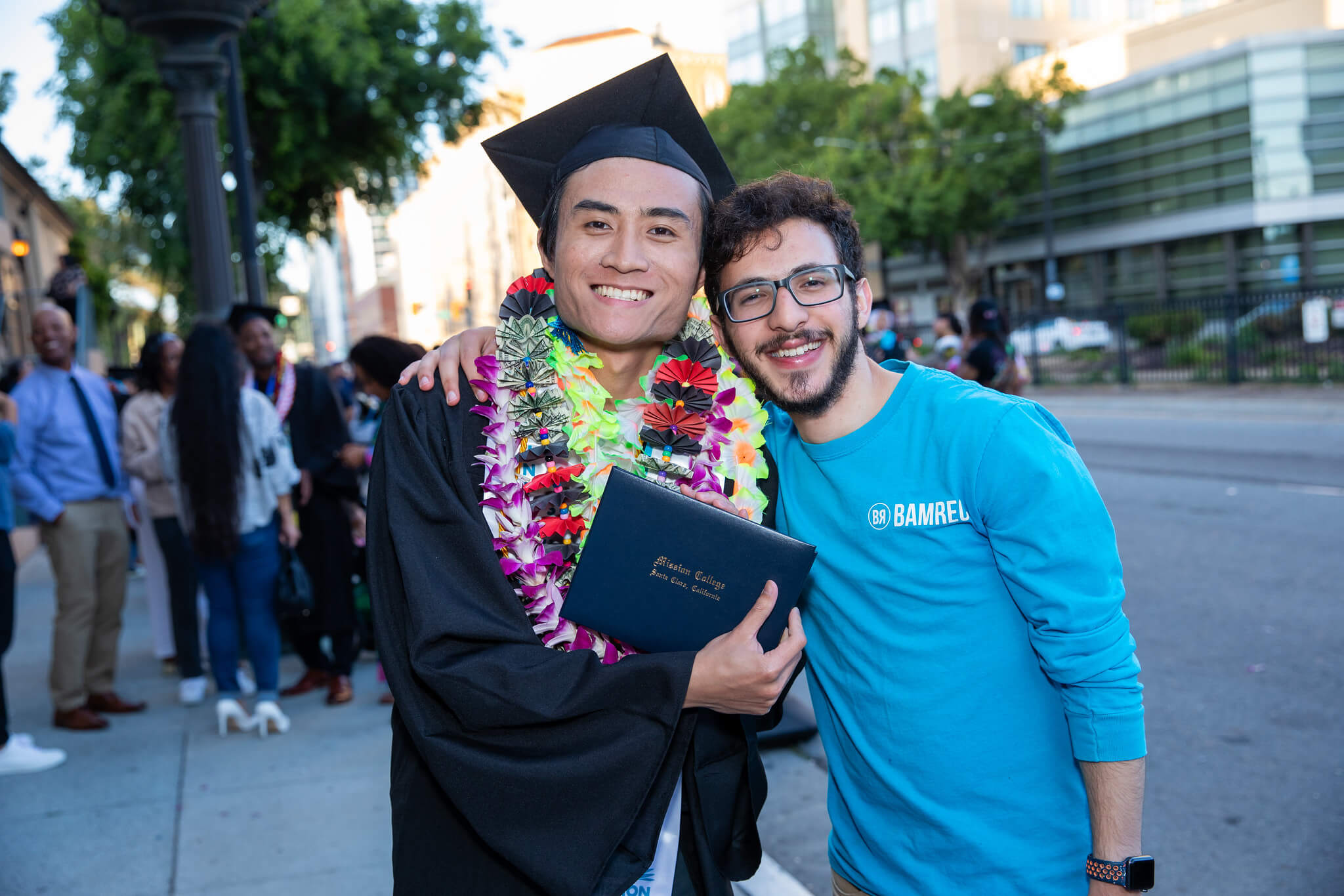 Graduate with another person