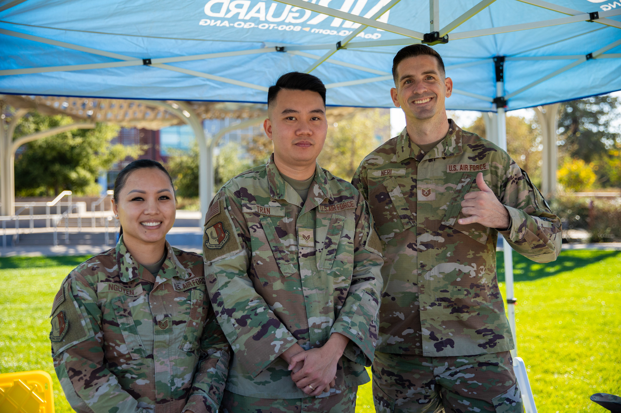 Airmen posing for picture